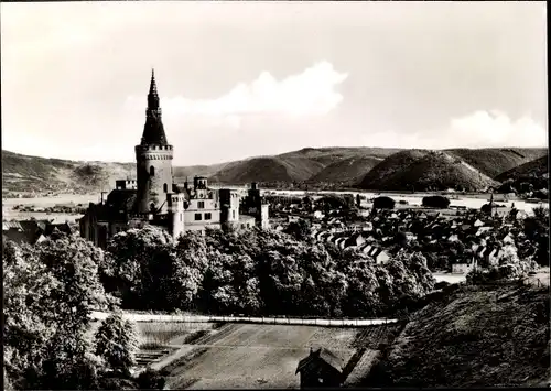 Ak Bad Hönningen am Rhein, Ort, Burg, Panorama