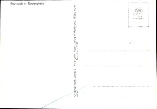 Ak Heubach in Württemberg, Ort mit Rosenstein