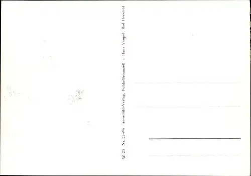 Ak Bad Hersfeld Hessen, Kirche aus der Vogelschau