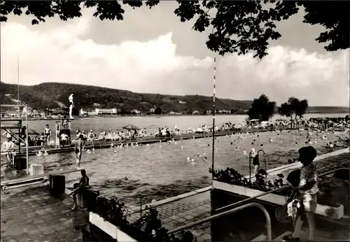 Ak Bad Hönningen am Rhein, Thermalschwimmbad