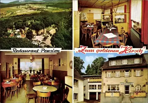 Ak Dhaun im Hunsrück, Gasthaus Pension "Zum goldenen Hirsch", Schloss Dhaun