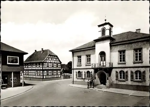 Ak Biblis am Rhein Hessen, Am Rathaus