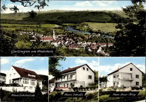 Ak Gailingen am Hochrhein Baden, Gesamtansicht, Haus Schönblick, Haus Schulz, Haus Auerberg