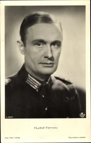 Ak Schauspieler Rudolf Fernau, Portrait in Uniform