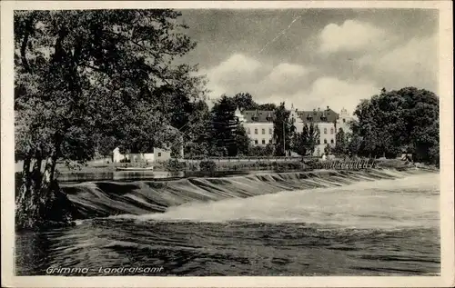 Ak Grimma in Sachsen, Landratsamt