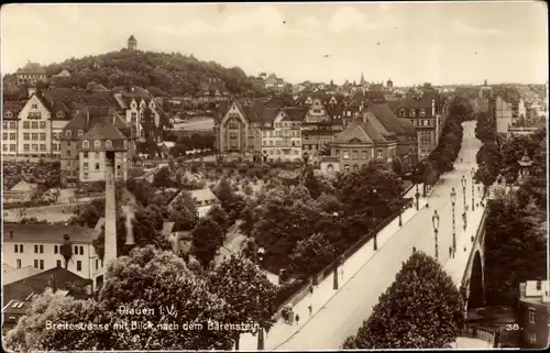 Foto Ak Plauen im Vogtland, Breite Straße, Bärenstein