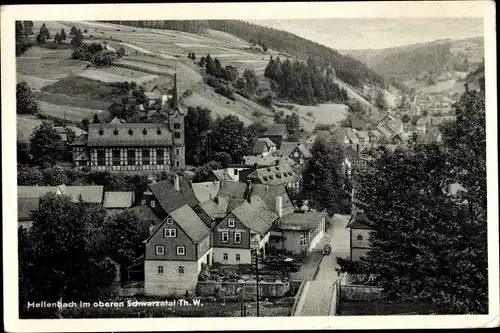 Ak Mellenbach Glasbach im Schwarzatal Thüringen, Teilansicht