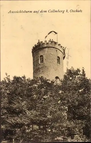 Ak Collmberg Collm Wermsdorf Sachsen, Aussichtsturm auf dem Collmberg