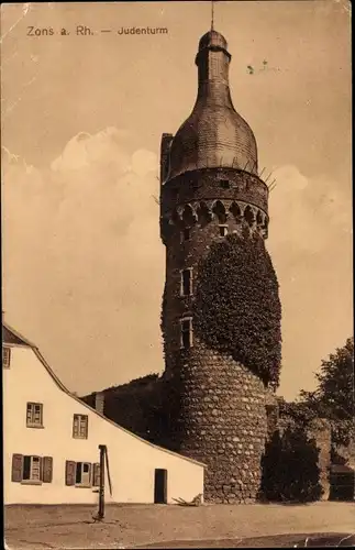 Ak Zons Dormagen am Niederrhein, Judenturm