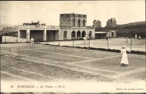 Ak Wimereux Pas de Calais, Les Tennis