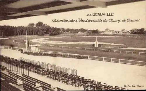 Ak Deauville Calvados, Le Champ de Courses, Clairefontaine