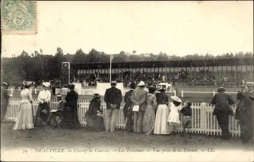 Ak Deauville Calvados, Le Champ de Courses, Les Tribunes