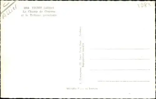 Ak Vichy Allier, Le Champ de Courses, Tribune principale