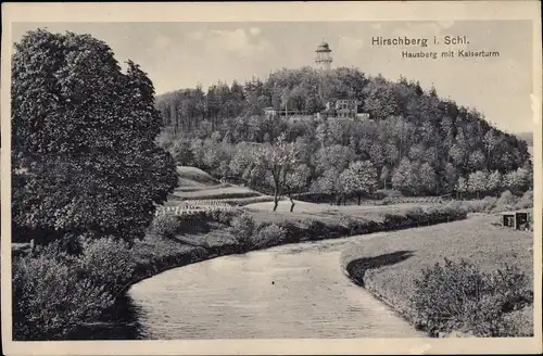 Ak Jelenia Góra Hirschberg Riesengebirge Schlesien, Hausberg, Kaiserturm