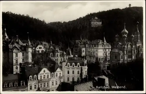Ak Karlovy Vary Karlsbad Stadt, Westend