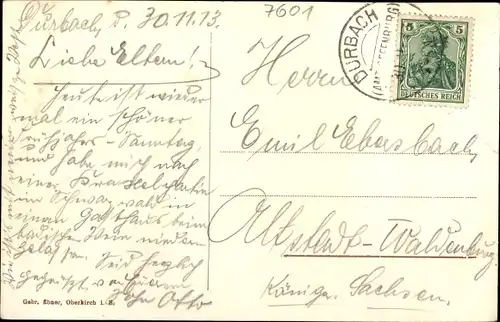 Ak Durbach in Baden, Totalansicht