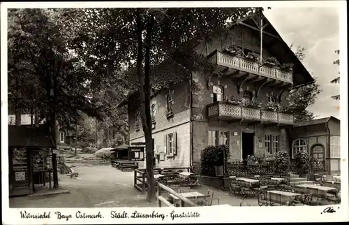 Ak Wunsiedel im Fichtelgebirge Oberfranken, Städt. Luisenburg-Gaststätte