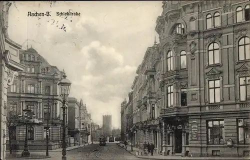 Ak Burtscheid Aachen Nordrhein Westfalen, Schlossstraße