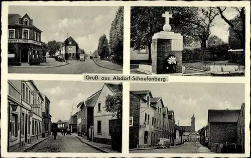 Ak Schaufenberg Alsdorf im Kreis Aachen, Denkmal, Straßenpartien, Geschäftshaus