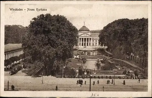 Ak Wiesbaden in Hessen, neues Kurhaus