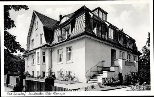 Ak Bad Nenndorf an der Weser, Sanatorium Riebe-Niemeyer