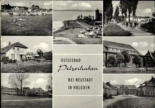 Ak Ostseebad Pelzerhaken Neustadt in Holstein, Strand, Campingplatz, Gebäude