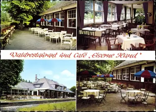 Ak Hahn Taunusstein Hessen, Waldrestaurant und Café Eiserne Hand