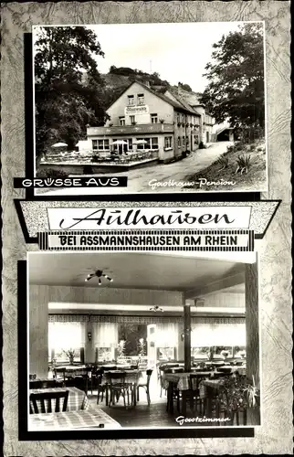 Ak Aulhausen Rüdesheim am Rhein, Gasthaus-Pension "Zur Waldmühle"