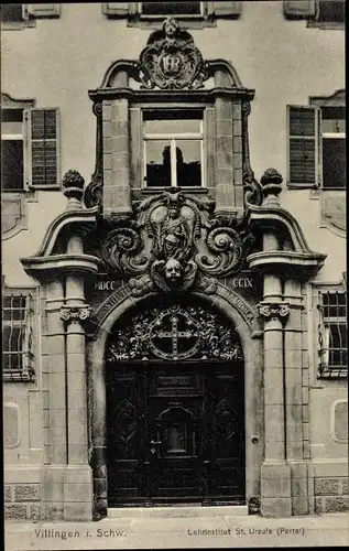 Ak Villingen im Schwarzwald, Lehrinstitut St. Ursula