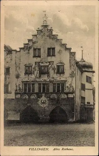 Ak Villingen im Schwarzwald, Altes Rathaus