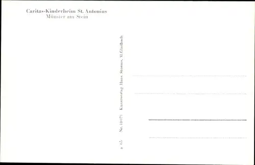 Ak Bad Münster am Stein Ebernburg, Caritas Kinderheim St. Antonius