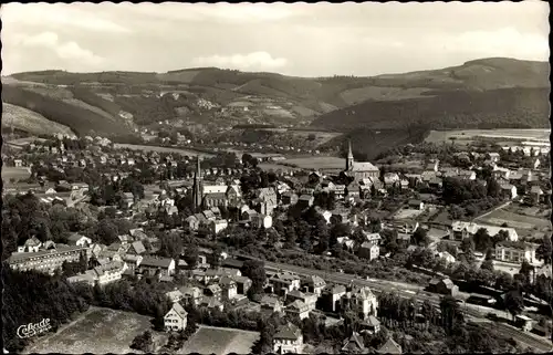 Ak Kirchen an der Sieg, Totalansicht der Ortschaft