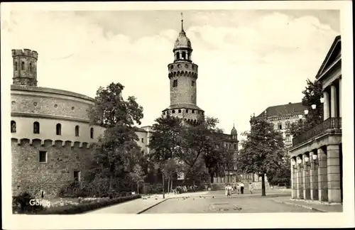 Ak Görlitz in der Lausitz, Kaisertrutz, Reichenbacher Turm, Stadttheater