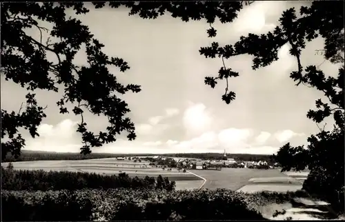 Ak Riegenroth im Hunsrück, Fernblick zum Ort