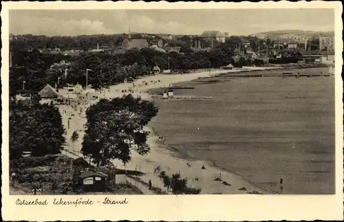 Ak Ostseebad Eckernförde, Strand