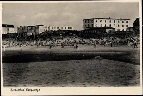 Ak Nordseebad Wangerooge in Ostfriesland, Strand