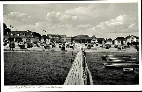 Ak Ostseebad Kellenhusen in Holstein, Strand vom Bootssteg