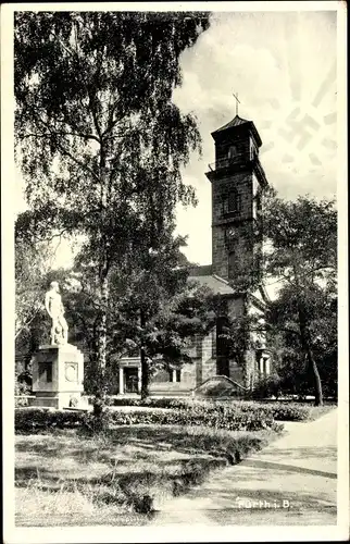 Ak Fürth in Mittelfranken Bayern, Blick zur Kirche