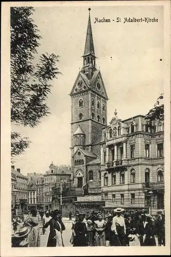 Ak Aachen in Nordrhein Westfalen, St. Adalbert Kirche