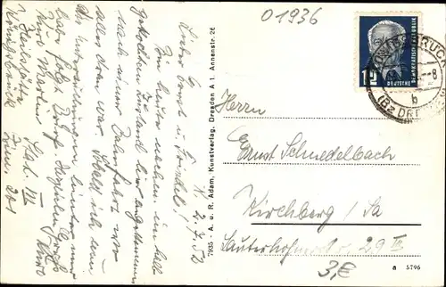 Ak Königsbrück in der Oberlausitz, Teilansicht