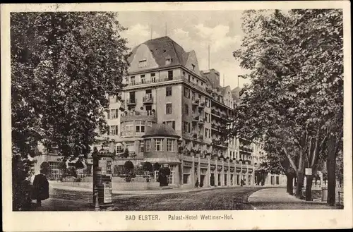 Ak Bad Elster im Vogtland, Palast-Hotel Wettiner Hof