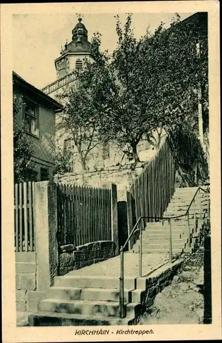 Ak Kirchhain in Hessen, Kirchtreppen