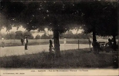 Ak Saujon Charente Maritime, Parc de l'Etablissement Thermal, Le Tennis