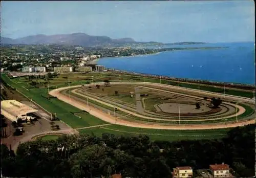 Ak Cagnes sur Mer Alpes Maritimes, L'Hippodrome de la Cote d'Azur