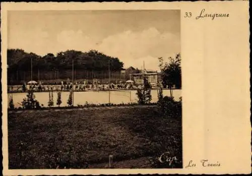 Ak Langrune sur Mer Calvados, Les Tennis