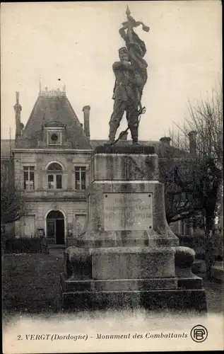Ak Vergt de Biron Dordogne, Monument des Combattants