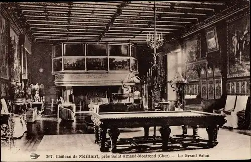 Ak Meillant Cher, Le Chateau, Le Grand Salon