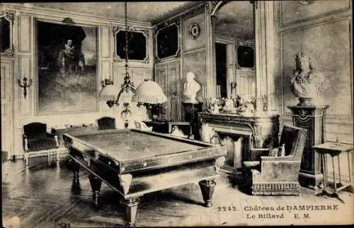 Ak Dampierre Yvelines, Le Chateau, Le Billard