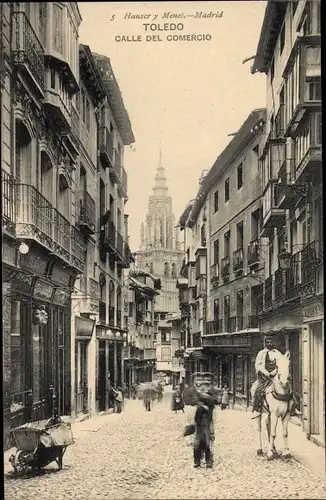 Ak Toledo Kastilien La Mancha Spanien, Calle del Commercio