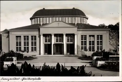 Ak Františkovy Lázně Franzensbad Region Karlsbad, Glauberquelle